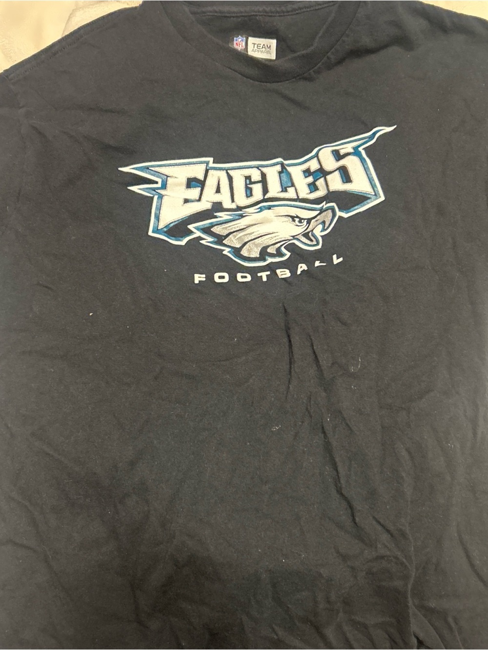 Philadelphia Eagles Black Short Sleeve Team Logo Tee